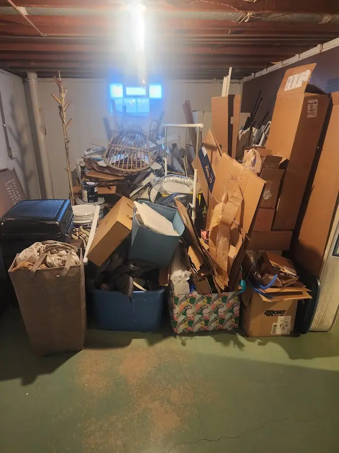 Roll-off dumpster container at job site for 6 Yard Dumpster Rental in Fair Oaks